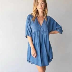 NATURAL LIFE Blue Denim Dress
